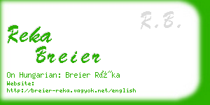 reka breier business card